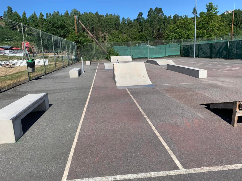 Skateparken på Sollefteå Camping